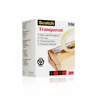 Scotch Klebeband 550 19 mm x 66 m, Transparent - Breite: 19 mm - Länge: 66 m - Verpackungseinheit: 1 Stück - Detailfarbe: Transparent - Klebehaftung: Stark - Art: Klebeband