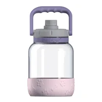 Asobu - The Barkley Dog Bowl - Tritanflasche 1,5 Liter mit Hundenapf pink