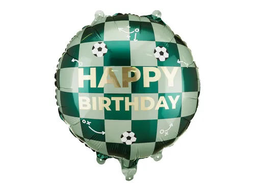 Partydeco Folienballon Happy Birthday, Grün, 35 x 35 cm, 1 Stück - Packungsgrösse: 1 Stück - Grösse: 35 cm - Produkttyp: Folienballon - Motiv: Geburtstag - Detailfarbe: Mehrfarbig - Material: Polyethylen (PE)
