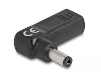 Delock Adapter USB-C zu 5.5 x 2.1 mm 90° gewinkelt - Zubehörtyp: Adapter