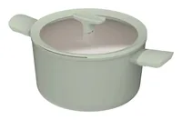 BergHOFF 3950453 pentola 5,5 L Verde Alluminio, Vetro, Silicone