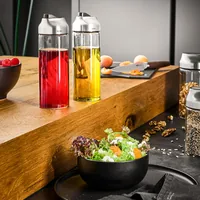 GEFU Essig-Öl Dosierer Kippo 400 ml - Anwendungszweck: Öl - Materialtyp: Kunststoff - Material: Borosilikatglas - Edelstahl - Silikon - Kunststoff - Detailfarbe: Silber - Set: Nein