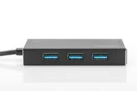 USB 3.0 OFFICE HUB 4-PORT INCL 5V/2A POWER SUPPLY ALU