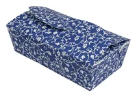 Demmler Baking Box to go 4 Stück, Blau - Materialtyp: Papier - Material: Karton - Zertifikate: Keine Zertifizierung - Motiv: Blume - Backform Typ: Backform eckig - Eigenschaften: Keine Eigenschaft