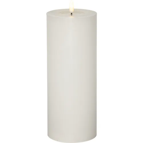 Star Trading LED-Kerze Pillar Flow Big, 27.5 cm, Weiss - Betriebsart: Batteriebetrieb - Fernbedienung: Nein - Aussenanwendung: Nein - Höhe: 27.5 cm - Timerfunktion: Ja - Set: Nein