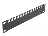 DELOCK 10 Kabelabfangschiene 1 HE schwarz
