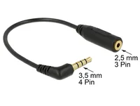 DeLOCK 0.175m 3.5mm/2.5mm audio cable Black