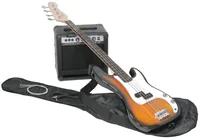 MAX Music GigKitSB Electric bass guitar Black, Brown, White 6.75 kg