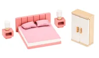 Spielba Holzspielwaren Puppenhausmöbel Schlafzimmer - Altersempfehlung ab: 3 Jahren - Material: Holz - Höhe: 12 cm - Eigenschaften: Keine Eigenschaft - Zertifikate: Keine Zertifizierung