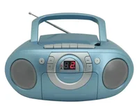 soundmaster Radio/CD-Player SCD5100BL Blau - Radio Tuner: FM - Stromversorgung: Batteriebetrieb - Netzbetrieb - Detailfarbe: Blau - Ausstattung: Kassettendeck - CD-Player - Typ: Portabler Radio
