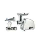Ohmex OHM-DUETTO-PLUS mincer 500 W Stainless steel, White