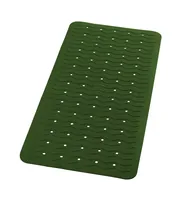 Ridder Badewanneneinlage Playa 38 x 80 cm, Dunkelgrün - Breite: 38 cm - Länge: 80 cm - Detailfarbe: Dunkelgrün - Detailmaterial: Kautschuk - Grundmaterial: Kunststoff