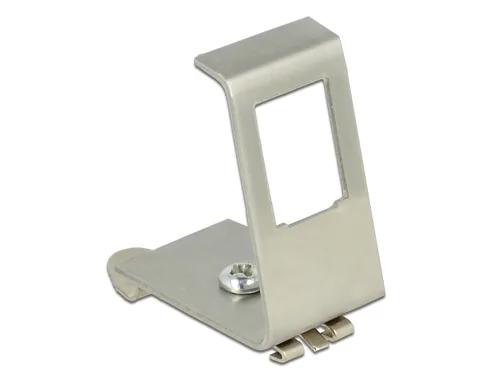 Delock Keystone Halterung für Hutschienen 1 Port Metall