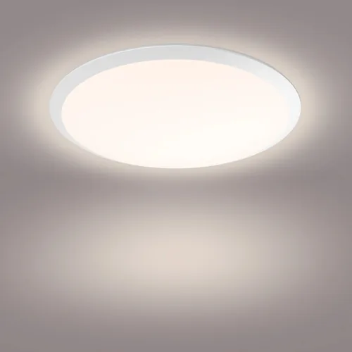 Philips Deckenleuchte Cavanal, 18 W, 1500 lm, 2700 K, Weiss - Leuchten Kategorie: Deckenleuchte - Betriebsart: Netzbetrieb - Lampensockel: LED fest verbaut - Farbtemperatur Kelvin: 2700 K - Dimmbar: dimmbar - Farbwiedergabeindex CRI: 80