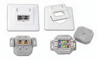 Wirewin Datendose RJ-45 Cat.5e 2-fach - Detailfarbe: Weiss - Montage: Unterputz - Serie: Standard - E-Nr.: 0 - Schirmung: Ja - Schnittstellen: 2x RJ-45 - LSA
