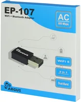 Inter-Tech Wi-Fi 5 USB Adapter Argus EP-107, Bluetooth 4.2
