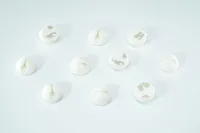 Schönenberger Beans Kabelhalterungen, Ø 15 mm, Weiss - Ausstattung Kabelmanagement: Befestigungslöcher - Produkttyp: Kabelbinder-Befestigungssockel - Verpackungseinheit: 10 Stück - Material: Kunststoff - Detailfarbe: Weiss