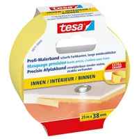 tesa Malerband Malerkrepp Professional 25m x 38 mm - Breite: 380 mm - Nachhaltigkeit: Nicht angegeben - Länge: 25000 mm - Anwendung: Universal - Produkttyp: Abdeckband - Untergrund: Universal