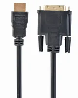 Gembird 1.8m, HDMI/DVI, M/M DVI-D Black