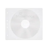 MediaRange Vliestaschen für 2 Disc weiß 50er Pack