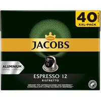 Jacobs Kaffeekapseln Espresso 12 Ristretto 40 Stück - Entkoffeiniert: Nein - Produktionsland: Frankreich - Packungsgrösse: 40 Stück - Geschmacksrichtung: Keine - Getränkeart: Ristretto - Espresso - Kaffeeart: Nespresso Kapseln