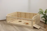 Kerbl Indoor Kleintierbehausung 113,5 x 75,5 x 40 cm - Nagetierart: Hamster - Kaninchen - Tierart: Kaninchen - Meerschweinchen - Nager
