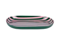 present time Animado Oval Small Classic serving tray Green, Pink