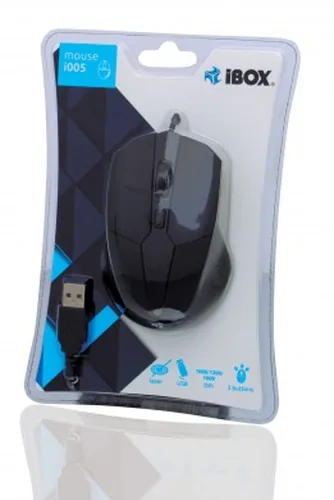 iBox i005 mouse Ambidextrous USB Type-A Laser 1600 DPI