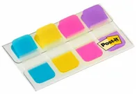 Post-It Index Strong Filing Tabs, Small, Blue, Purple, Pink and Yellow, 15.8 mm x 38.1 mm, 40 Tabs/Dispenser, 1 Dispenser/Pack