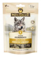 Wolfsblut Leckerli Freeze Dried Wild Duck 40 g - Snackart: Leckerli - Tierbedürfnis: Kein besonderes Bedürfnis - Geschmacksrichtung: Geflügel - Zertifikate: Keine Zertifizierung - Fleischsorte: Ente - Packungsgrösse: 40 g