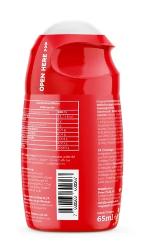 PowerFood One Zero Sirup 65 ml, Red Apple - Produktionsland: Deutschland - Anwendungszweck: Energie - Einnahme: Nicht relevant - Gewicht pro Einheit: 65 g - Verpackungseinheit: 1 Stück - Sportart: Fitness
