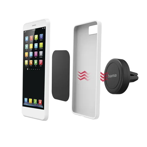 Hama Halterung Magnet - Befestigung: Magnet - Eigenschaften: Magnetischer Halter - Mobiltelefon Kompatibilität: Universal - Universalhalterung: Ja - Installationsort: Lüftungsschlitze