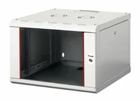Equip 19"" Netzwerkschrank Glastür PM 600x600mm 7HE grau