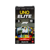 Mattel Games UNO Elite Formula 1 2025 Core Edition Jeu de cartes Dépouillement