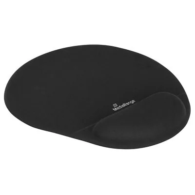 MediaRange Mauspad ergonomisch mit Handgelenkauflage schwarz