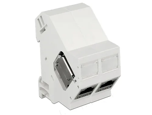 Delock Hutschienenhalter Keystone 180° gedreht - Typ: Halterung - Detailfarbe: Grau
