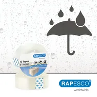 Rapesco Kleberolle 19 mm x 33 m, transparent, 10 Stück - Breite: 19 mm - Länge: 33 m - Art: Klebeband - Klebehaftung: Hoch - Detailfarbe: Transparent