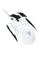 Razer Gaming-Maus DeathAdder V4 Pro White - Bedienungsseite: Rechtshänder - Maus Features: Griffige Seitenflächen - Integrierter Speicher - Programmierbare DPI-Einstellung - Programmierbare Tasten - Scrollrad - Umschaltbare DPI-Auflösung - Detailfarbe: We