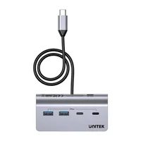 UNITEK ALUMINIUM USB-C HUB 2X USB-A 2X USB-C 5GBPS