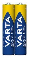 Varta Batterie Industrial Pro , 2 Stück - Bauform: AAA Batterien - Batterietyp: LR03 / AAA / Micro / 4003 / 4103 / 4703 / 4903 / 8003 / 824 / LR03EE / AM4 / Size S / MN2400 / ID2400 / E92 / LR03N / 24A / K3A / R03 / 7526 / UM4 / Ministilo - Chemisches Sys