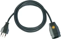 Brennenstuhl Verlängerungskabel 3 m T13-T12 - Anzahl Leiter: 3 - Detailfarbe: Schwarz - Kinderschutz: Ja - Steckereigenschaften: Montiert - Steckertyp Ausgang: T13 - Leiterquerschnitt: 1 mm²