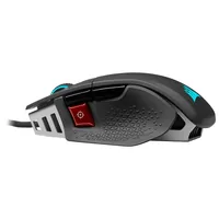 Corsair Gaming-Maus M65 RGB Ultra - Maus Features: Umschaltbare DPI-Auflösung - RGB-Beleuchtung - Daumentaste - Beleuchtung - Herausnehmbare Gewichte - Bedienungsseite: Rechtshänder - Detailfarbe: Lava Schwarz - Schwarz - Gewicht: 97 g - Verbindungsart: V
