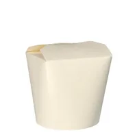 Papstar Asia und Nudelbox 750 ml 50 Stück - Detailfarbe: Weiss - Materialtyp: Biokunststoff - Material: Pappe - Polylactid Acid (PLA)