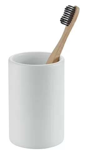 diaqua® Zahnputzbecher Zylo Weiss - Detailfarbe: Weiss - Detailmaterial: Keramik - Grundmaterial: Keramik