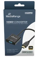 MediaRange HDMI auf VGA HD15 Video Konverter, 20cm, sw