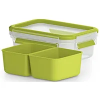 Emsa Lunchbox Clip & Go 0.55 l, Grün - Materialtyp: Kunststoff - Unterteilungsmöglichkeit: Ja - Material: Kunststoff - Detailfarbe: Grün - Mikrowellenfest: Ja - Spülmaschinenfest: Ja