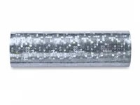 PartyDeco Holographic streamer, silver, 3.8m