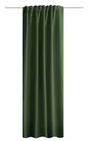 Stotz Decor AG Verdunklungsvorhang mit Faltenband Finley 135 cm x 245 cm - Breite: 135 cm - Höhe: 245 cm - Eigenschaften: Keine Eigenschaft - Zertifikate: Keine Zertifizierung - Motiv: Ohne Motiv - Detailfarbe: Olivgrün