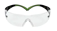 3M Schutzbrille SecureFit 420 mit +2.0 Dioptrie, Transparent - Grössentyp: Normalgrösse - Brillenglasfarbe: Transparent - Detailfarbe: Grün - Schwarz - Grössensystem: EU - Grösse: Standard - Zielgruppe: Unisex