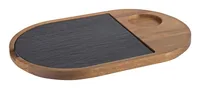 APS-Germany 00814 food service tray Oval Black, Brown